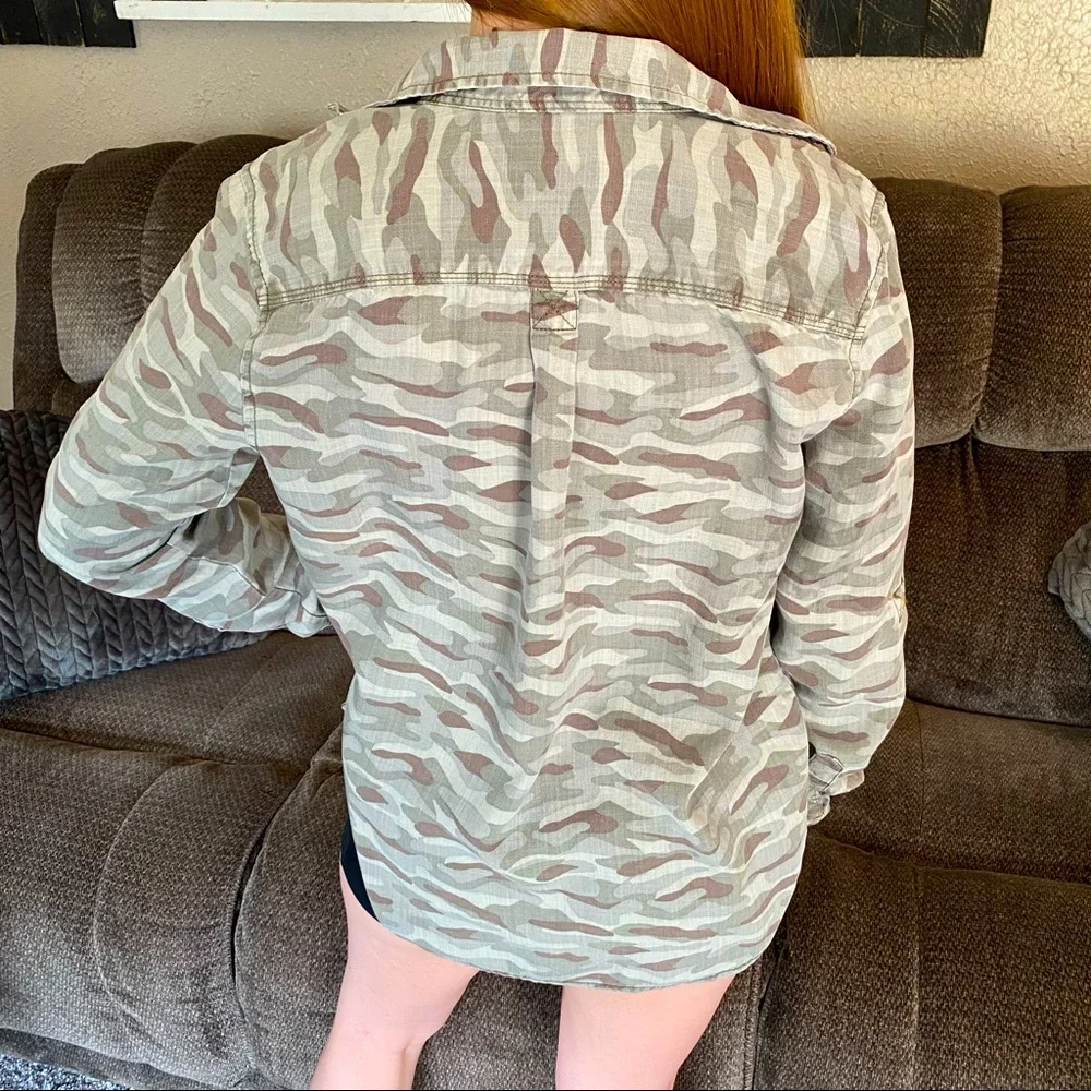 camo button down - Picture 3 of 4